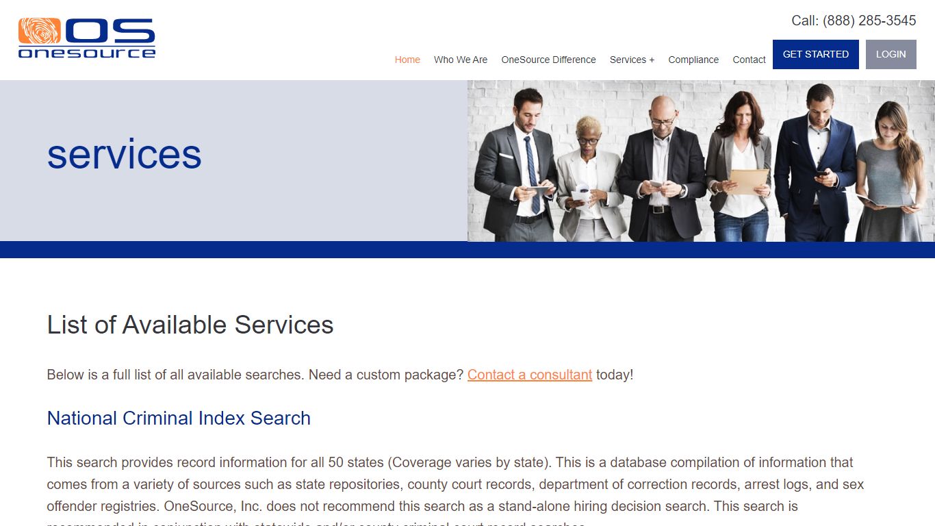 OneSource Employment Screening - Screening Services